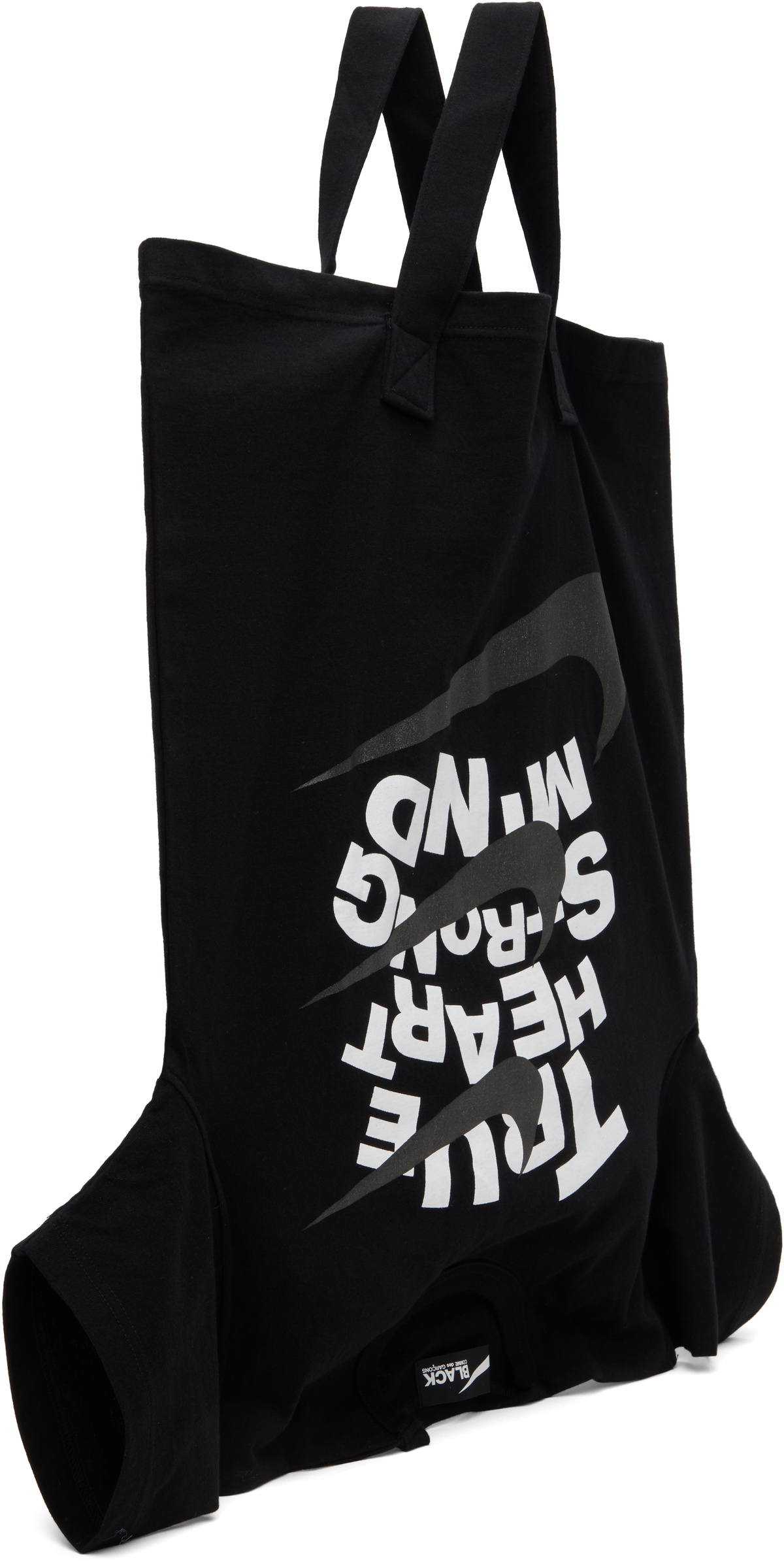 Black Comme des Garçons Black Nike Edition Cotton Jersey Print Tote