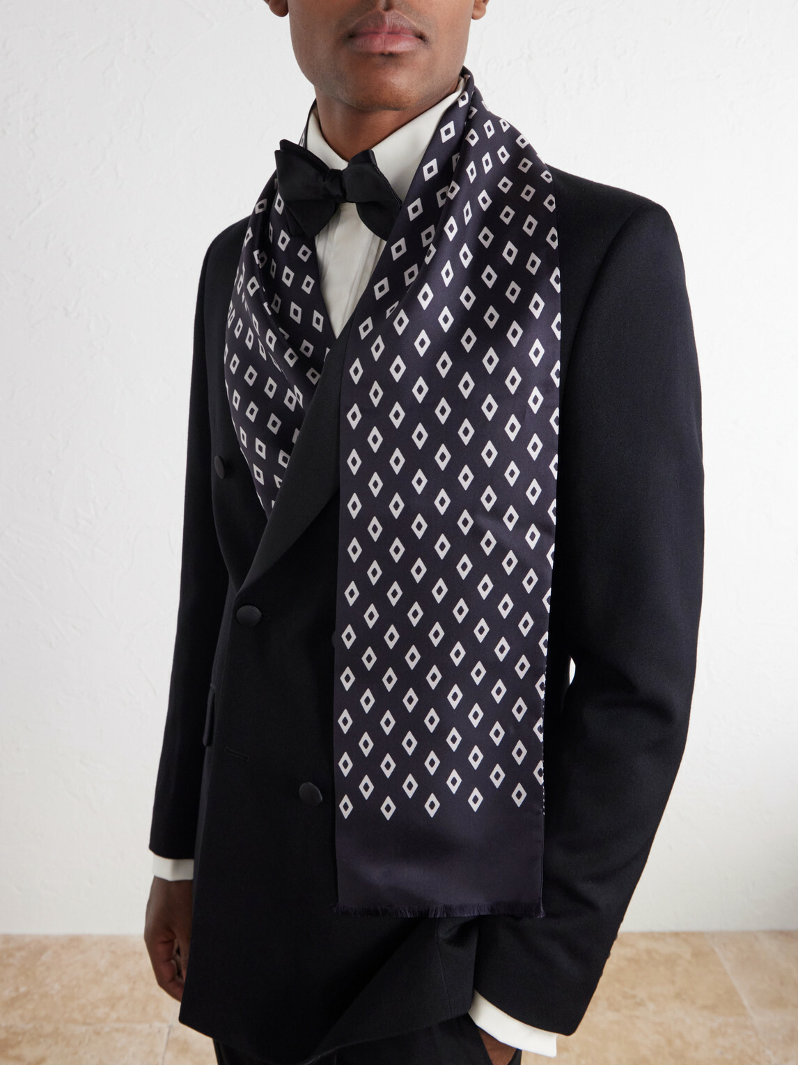 Favourbrook - Fringed Silk-Jacquard Scarf