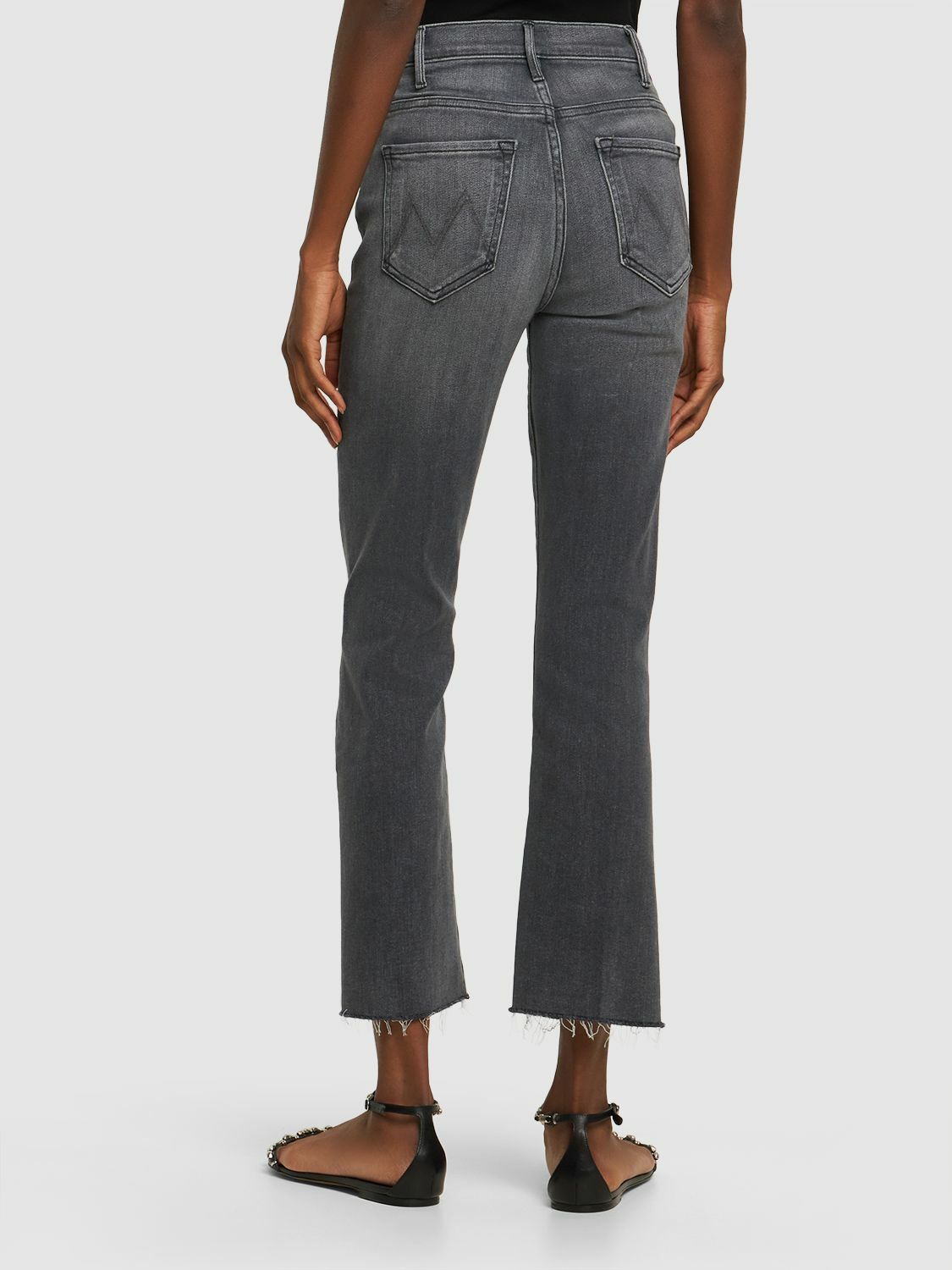 MOTHER - The Hustler Ankle Fray Mid Rise Jeans Mother