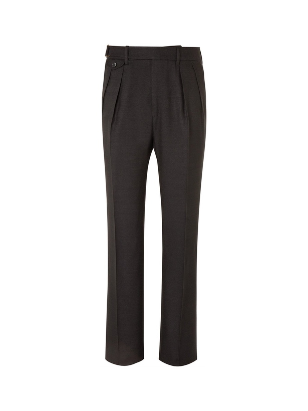 Photo: TOM FORD - Atticus Silk-Canvas Trousers - Black