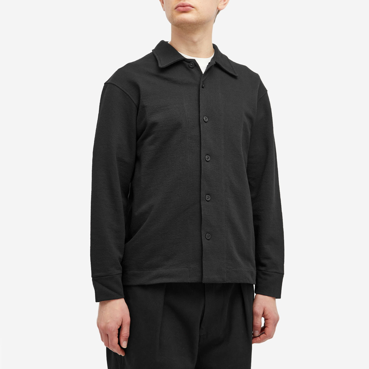 Lady White Co. Men's Francisco Relaxed Overshirt in Black