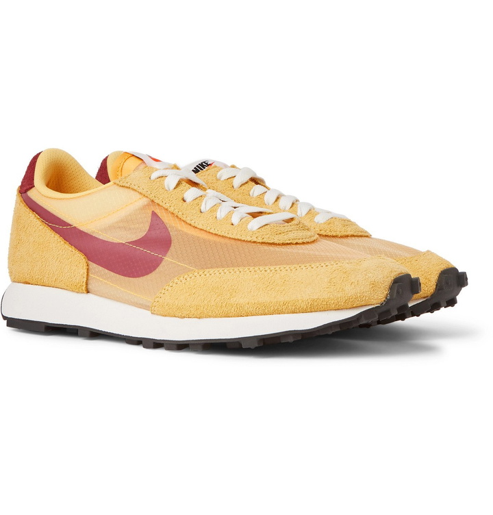 Photo: Nike - Daybreak SP Faux Suede and Ripstop Sneakers - Yellow