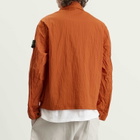 Stone Island Men's Warp Rib Nylon-TC Coach Jacket in Burnt Orange
