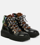 Pucci - x Fusalp printed leather ankle boots