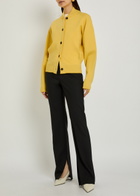Jacquemus Le Cardigan Lavande Merino-blend Cardigan Yellow