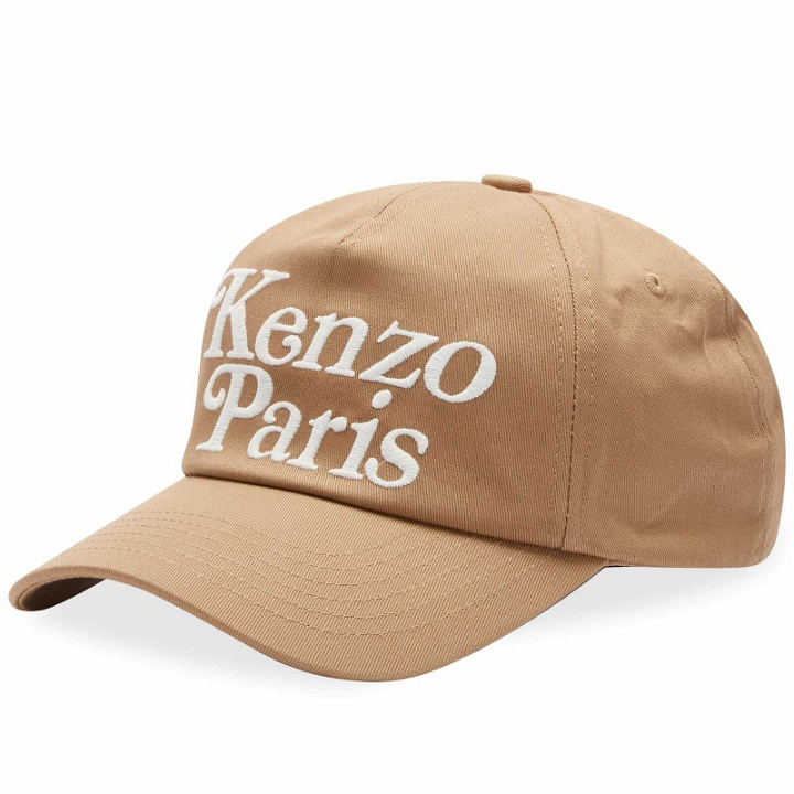 Photo: Kenzo Paris Women's Kenzo Logo Cap in Dark Beige