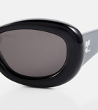Courreges - Oval acetate sunglasses