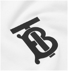 Burberry - Logo-Appliquéd Loopback Cotton-Jersey Hoodie - White