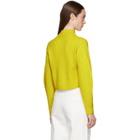 Tibi Yellow Structured Pullover Sweater