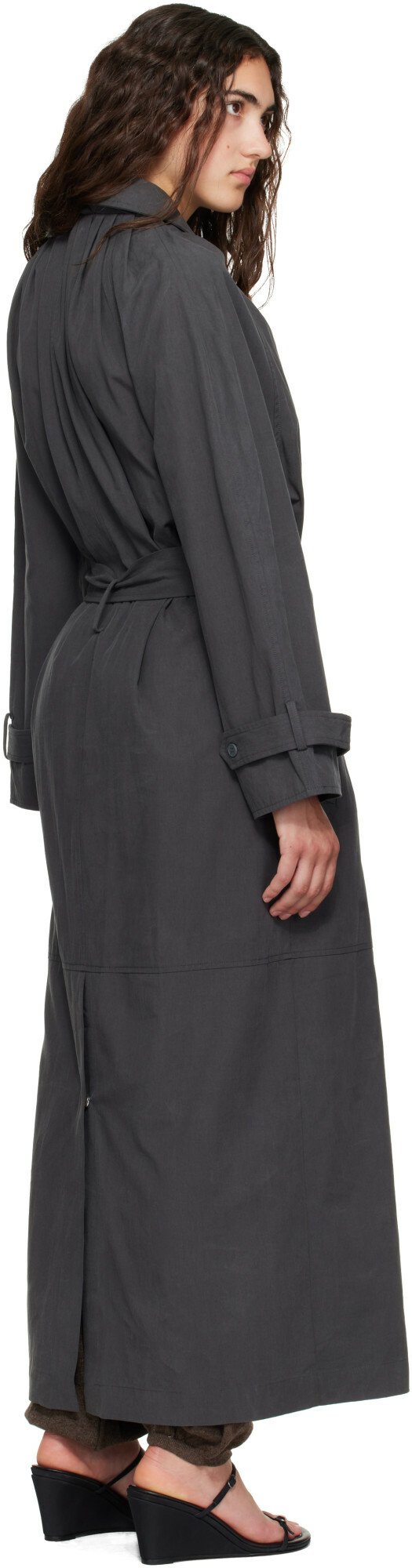 Belle Anna Gray Laurel Trench Coat