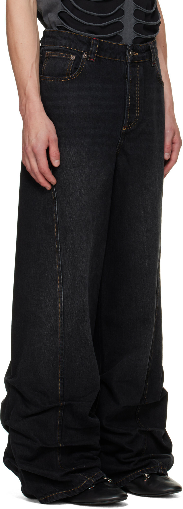 AVAVAV Black Jessie Pleated Jeans
