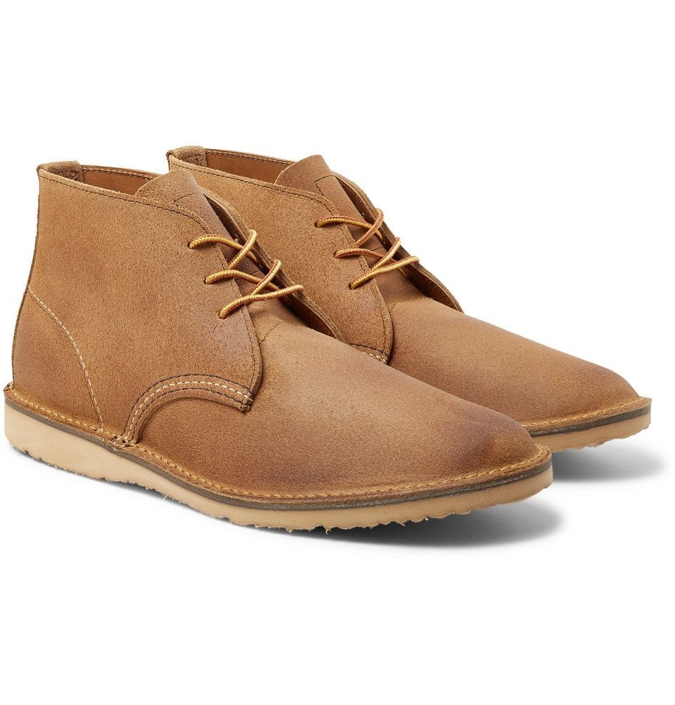 Photo: Red Wing Shoes - Weekender Rough-Out Leather Chukka Boots - Beige