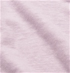 Officine Générale - Simon Garment-Dyed Linen Polo Shirt - Purple