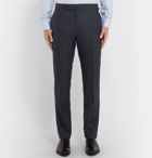 Kingsman - Navy Slim-Fit Prince of Wales Checked Wool Suit Trousers - Navy