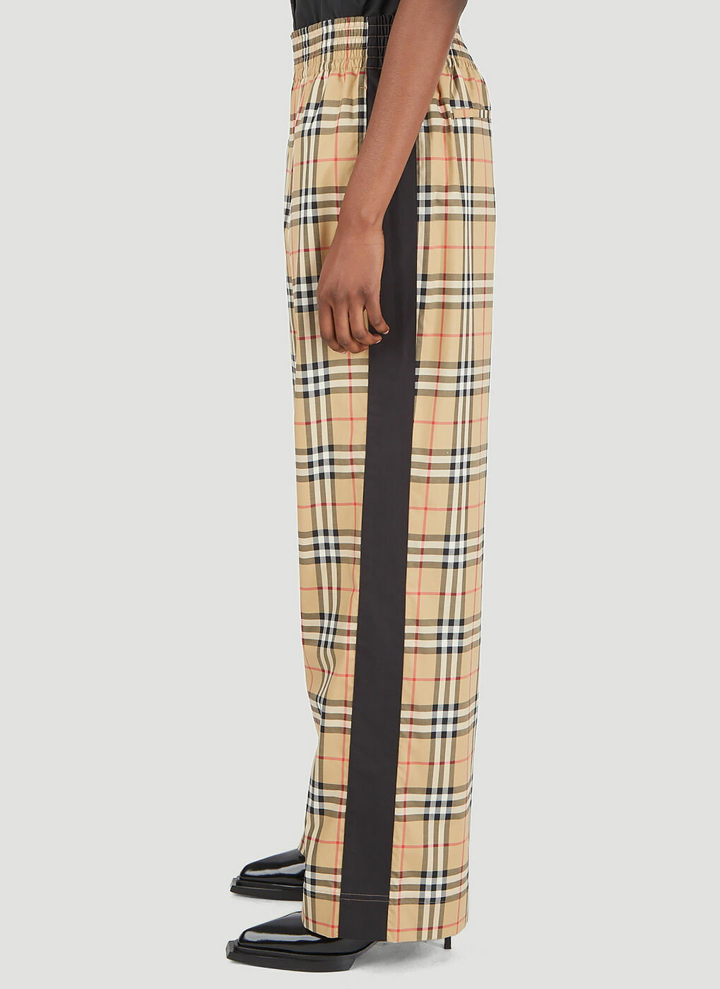 Burberry Louane Check Stretch Cotton Trousers In Archive Beige  ModeSens