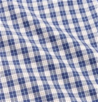 Peter Millar - Tides Slim-Fit Button-Down Collar Checked Cotton Shirt - Blue