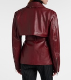 Sportmax Stenzone convertible leather jacket