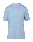 Brunello Cucinelli Mens T-shirt in Light blue