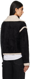 Guest in Residence Black Grizzly Bomber Jacket