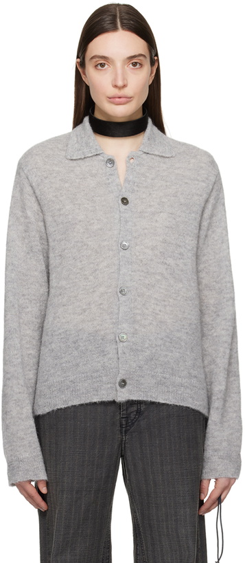 Photo: Our Legacy Gray Button Cardigan