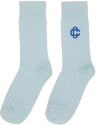 Casablanca Blue Logo Socks