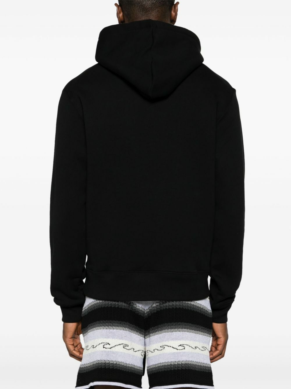 AMIRI Black Logo-Print Cotton Hoodie Amiri