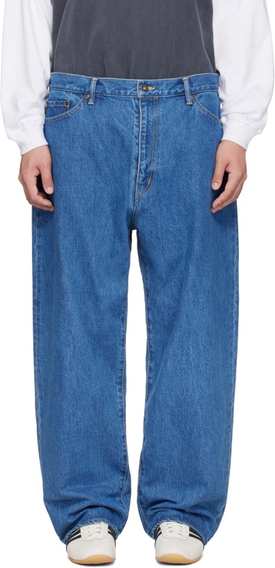 Photo: WTAPS Blue 'Blues' Straight Jeans