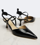 Fendi Very Colibrì leather slingback pumps