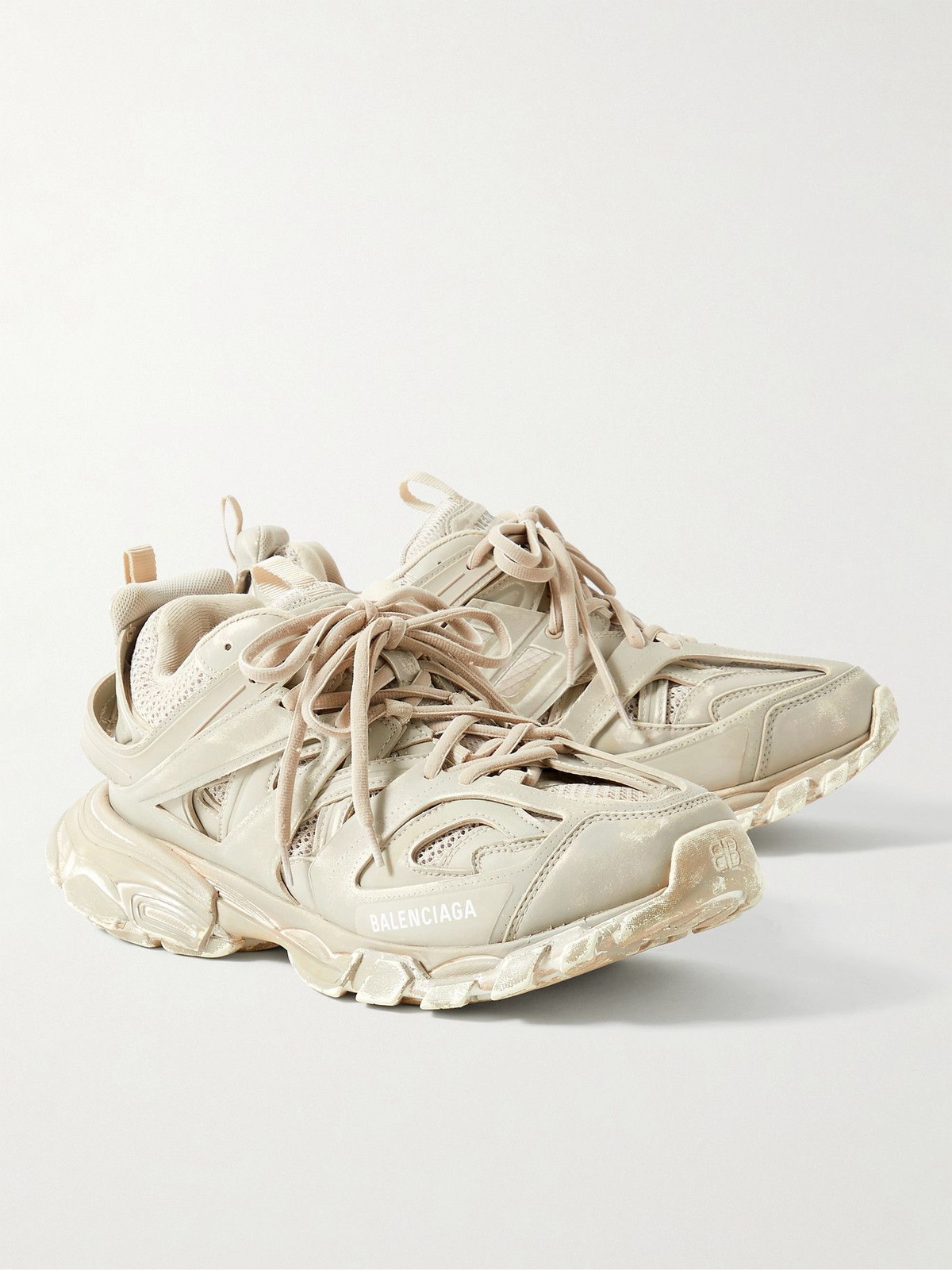 Balenciaga - Track Faded Nylon, Mesh and Rubber Sneakers