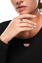 Diesel Lapis Signet Ring - Rings - Unisex - Silver