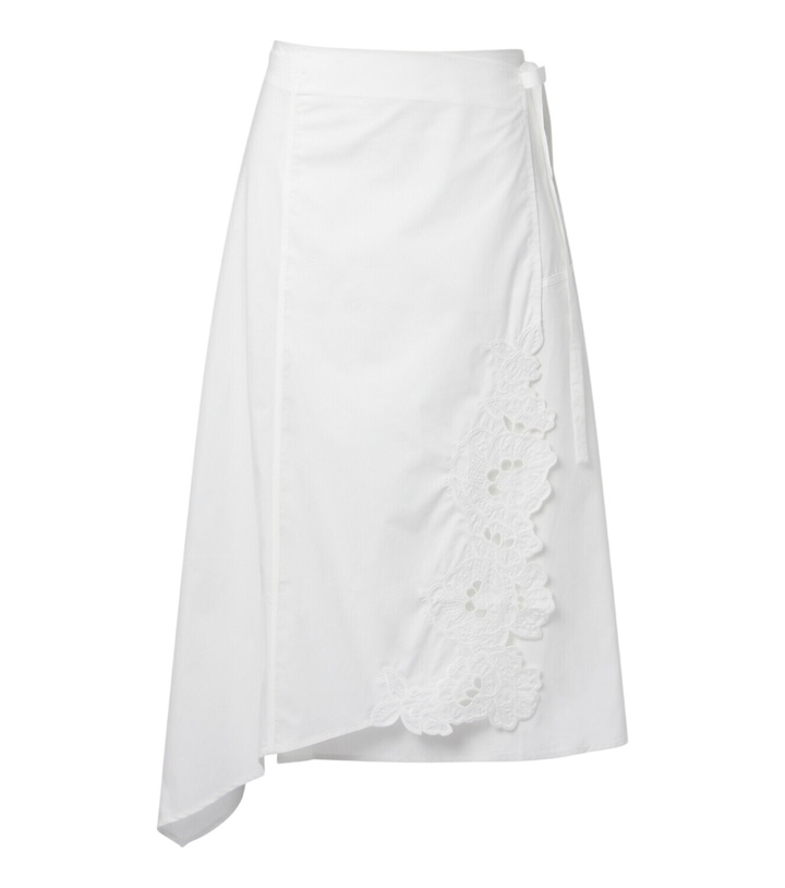 Photo: SIR Klara asymmetric cotton midi skirt
