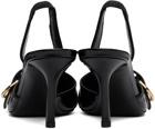 Givenchy Black Voyou Slingback Heels