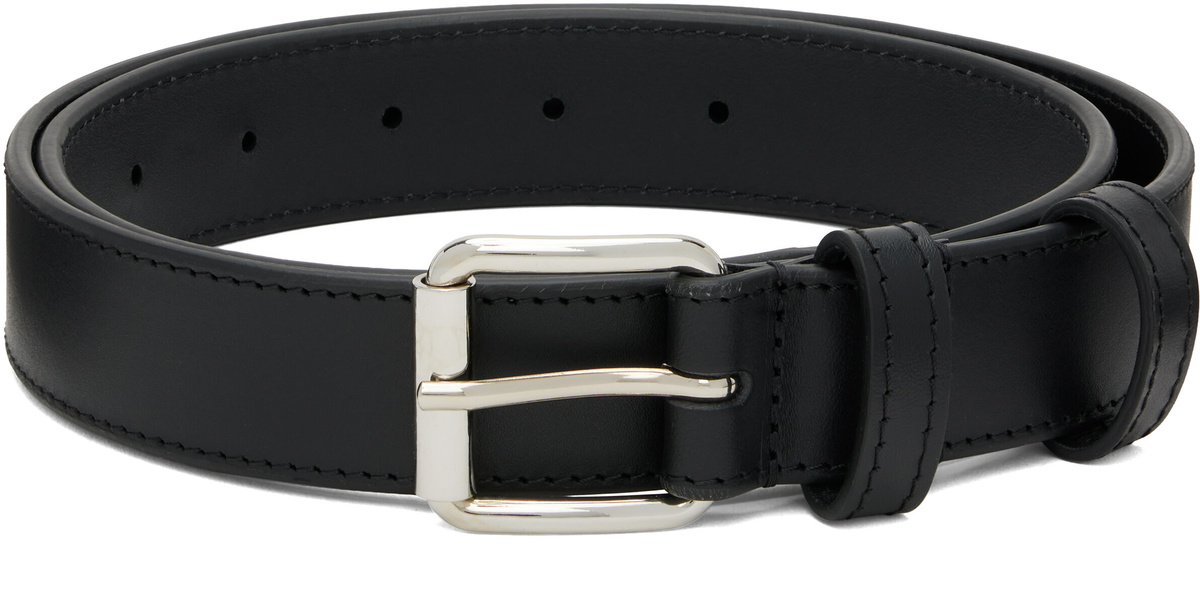 COMME des GARÇONS WALLETS Black Classic Leather Belt