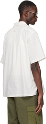 nanamica Off-White Open Collar Panama S/S Shirt