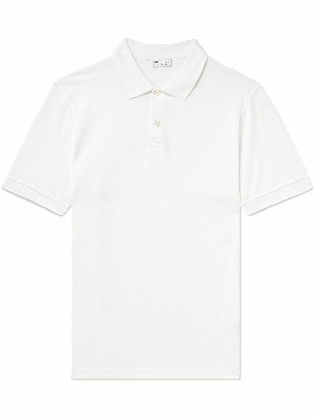 Photo: Sunspel - Cotton-Piqué Polo Shirt - Unknown