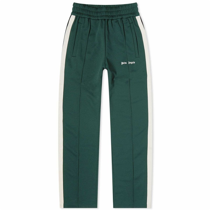 Photo: Palm Angels Men's New Classic Track Pants in Green