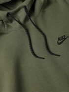 Nike - Sportswear Cotton-Blend Tech Fleece Hoodie - Green