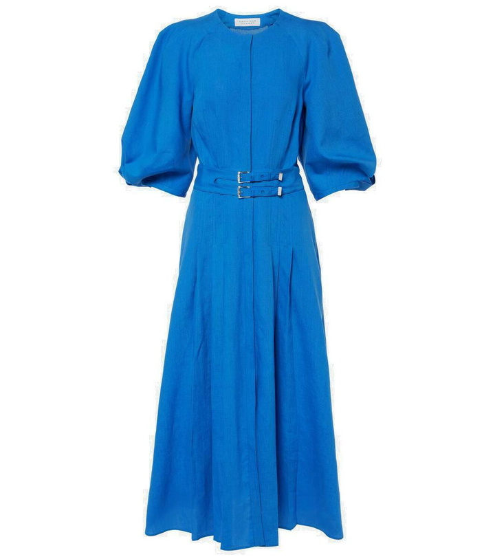 Photo: Gabriela Hearst Elea puff-sleeve linen maxi dress