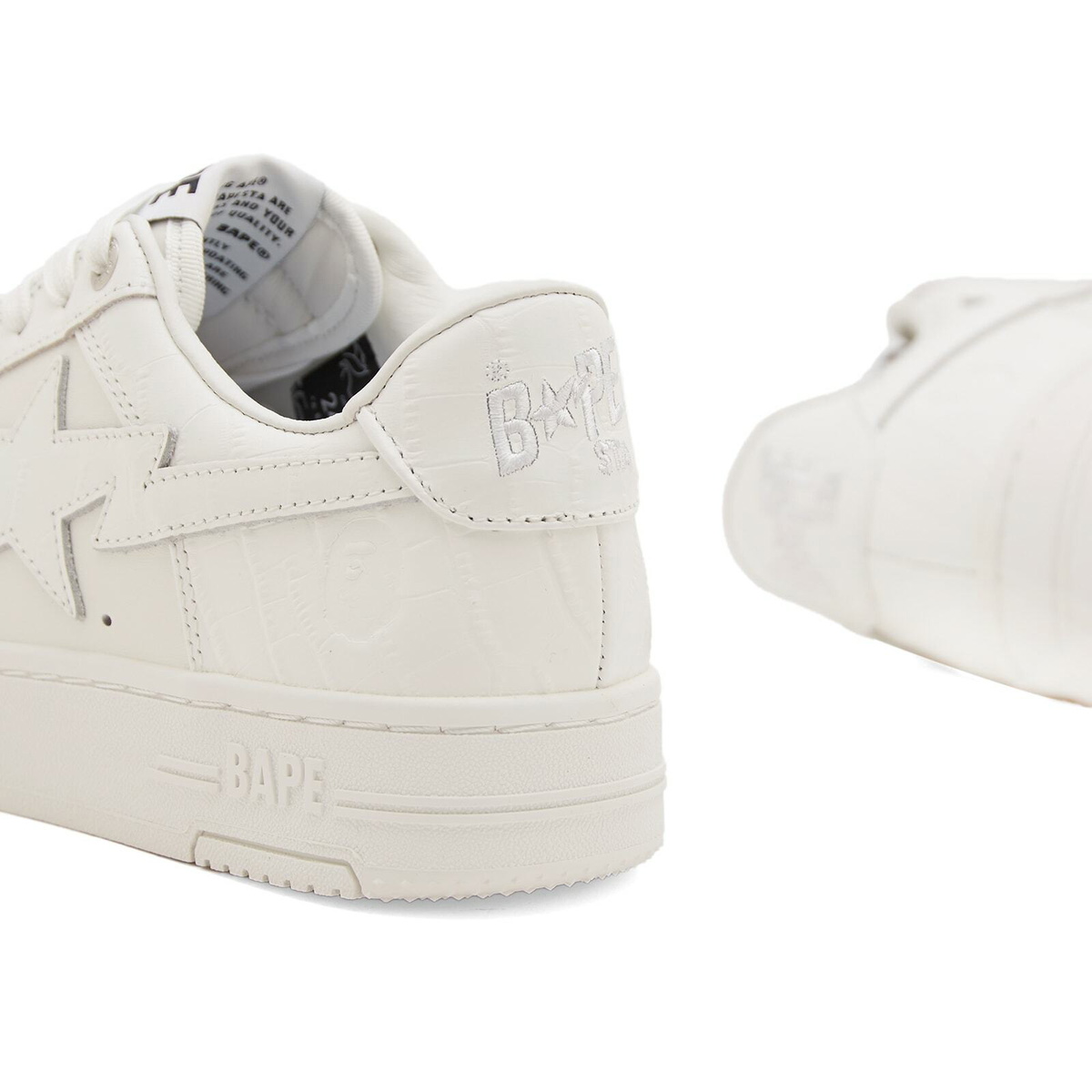 A Bathing Ape Women's Bape Sta #3 Sneakers in White