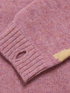 KAPITAL - Bone Oversized Intarsia Wool Sweater - Pink