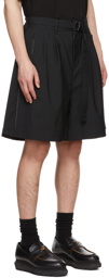 sacai Black Suiting Shorts