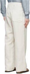 Ermenegildo Zegna Couture Off-White Wool Trousers