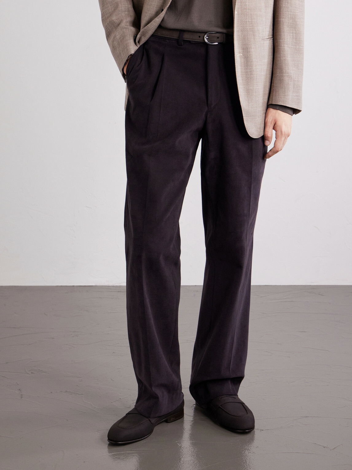 Brioni - Nubuck Penny Loafers - Brown