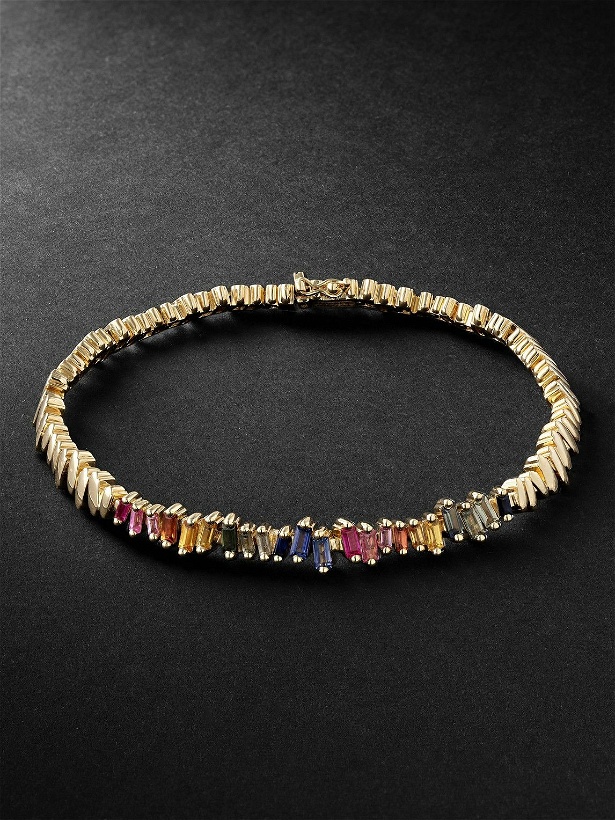 Photo: Suzanne Kalan - Gold Sapphire Bracelet