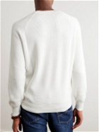 Brunello Cucinelli - Ribbed Cotton Sweater - White