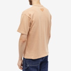 Human Made Men's Ningen-sei Capsule Plant Dyed Logo T-Shirt in Beige