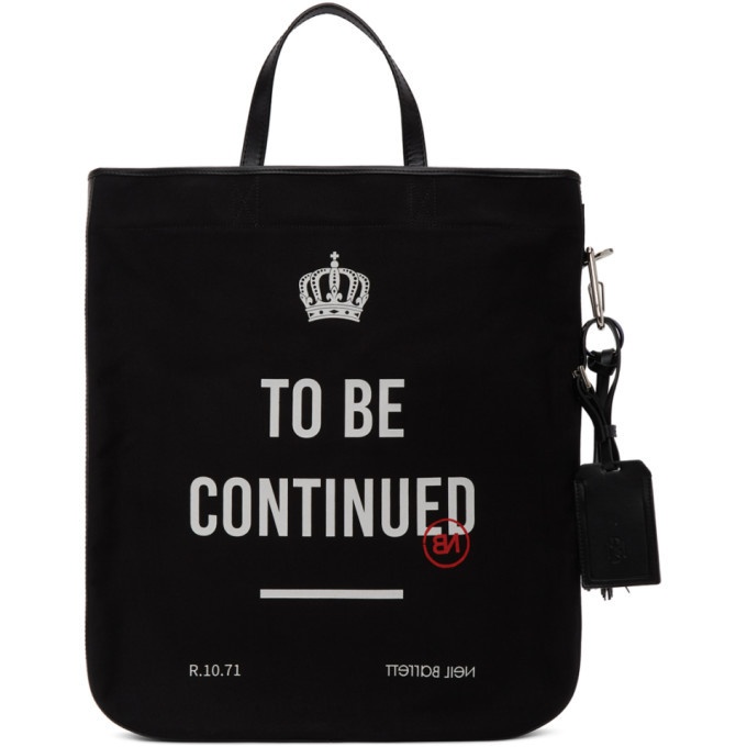 Photo: Neil Barrett Black and White To Be Continued Tote