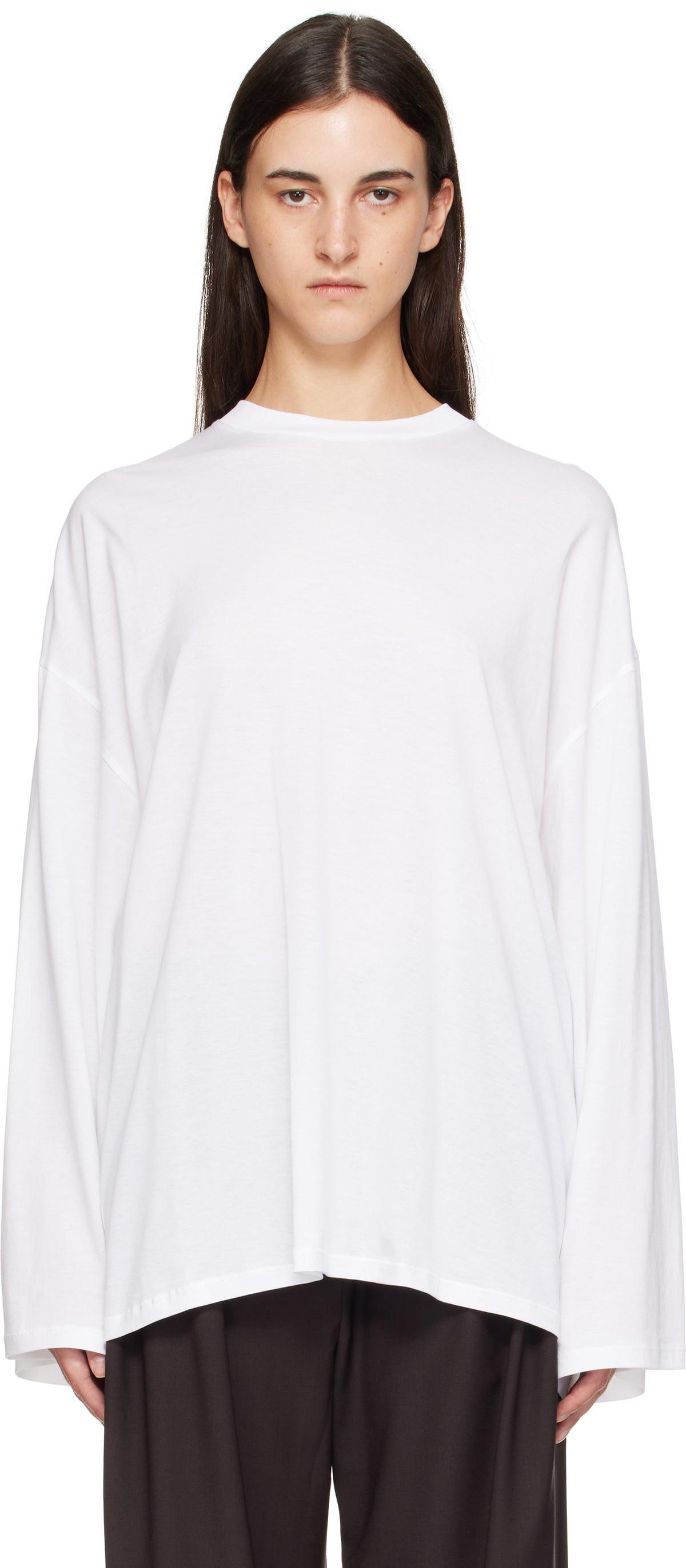 The Frankie Shop White Rio Oversized Sleeve T-shirt