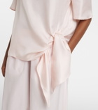 Loulou de Saison Mano silk satin top