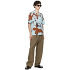 Paul Smith Blue Floral Print Shirt